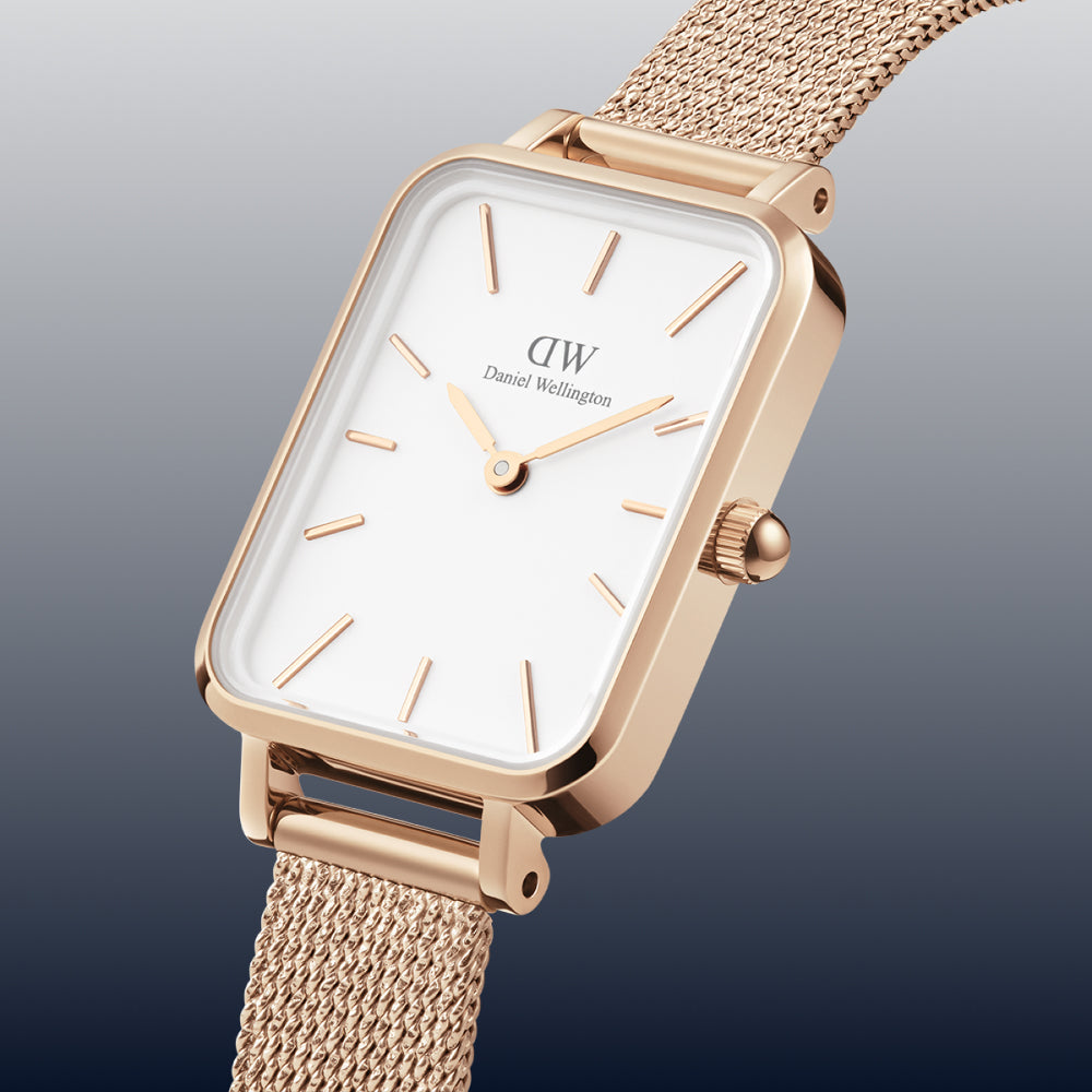 Quadro Unitone - Rose Gold square watch for women | DW