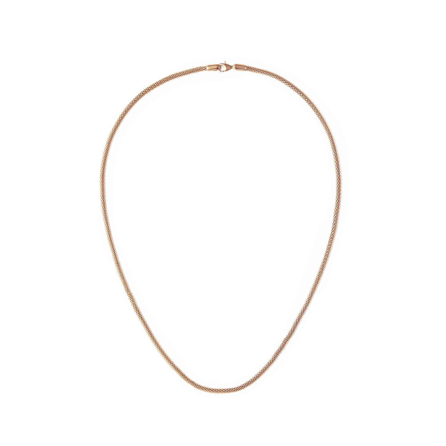 Tide Mesh Necklace Rose Gold 2.8