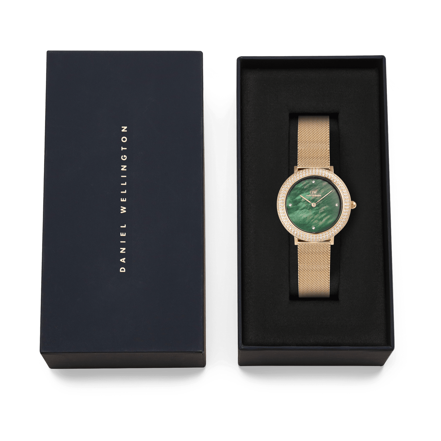 Crystalline Bezel Evergold Green