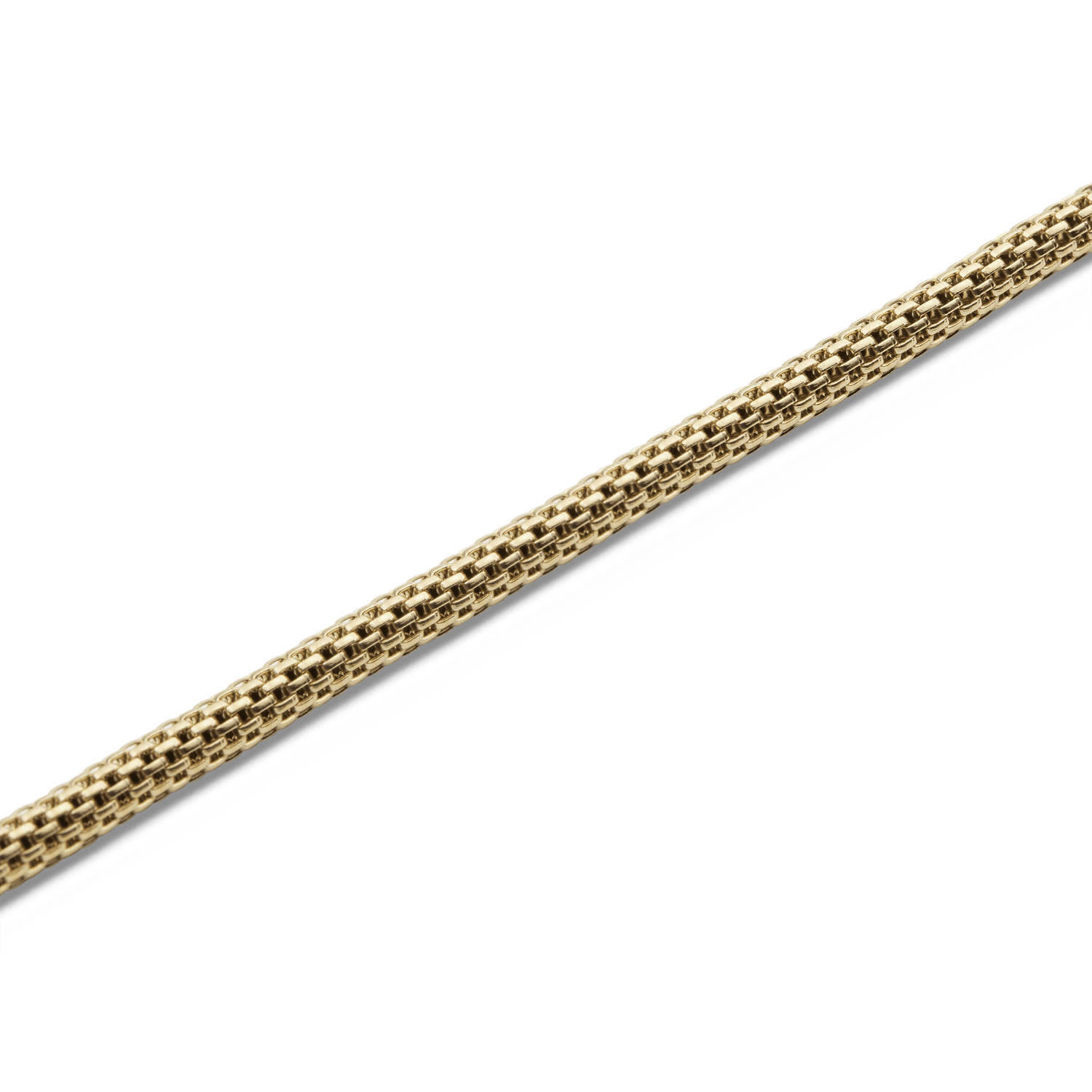 Tide Mesh Necklace Gold 2.8