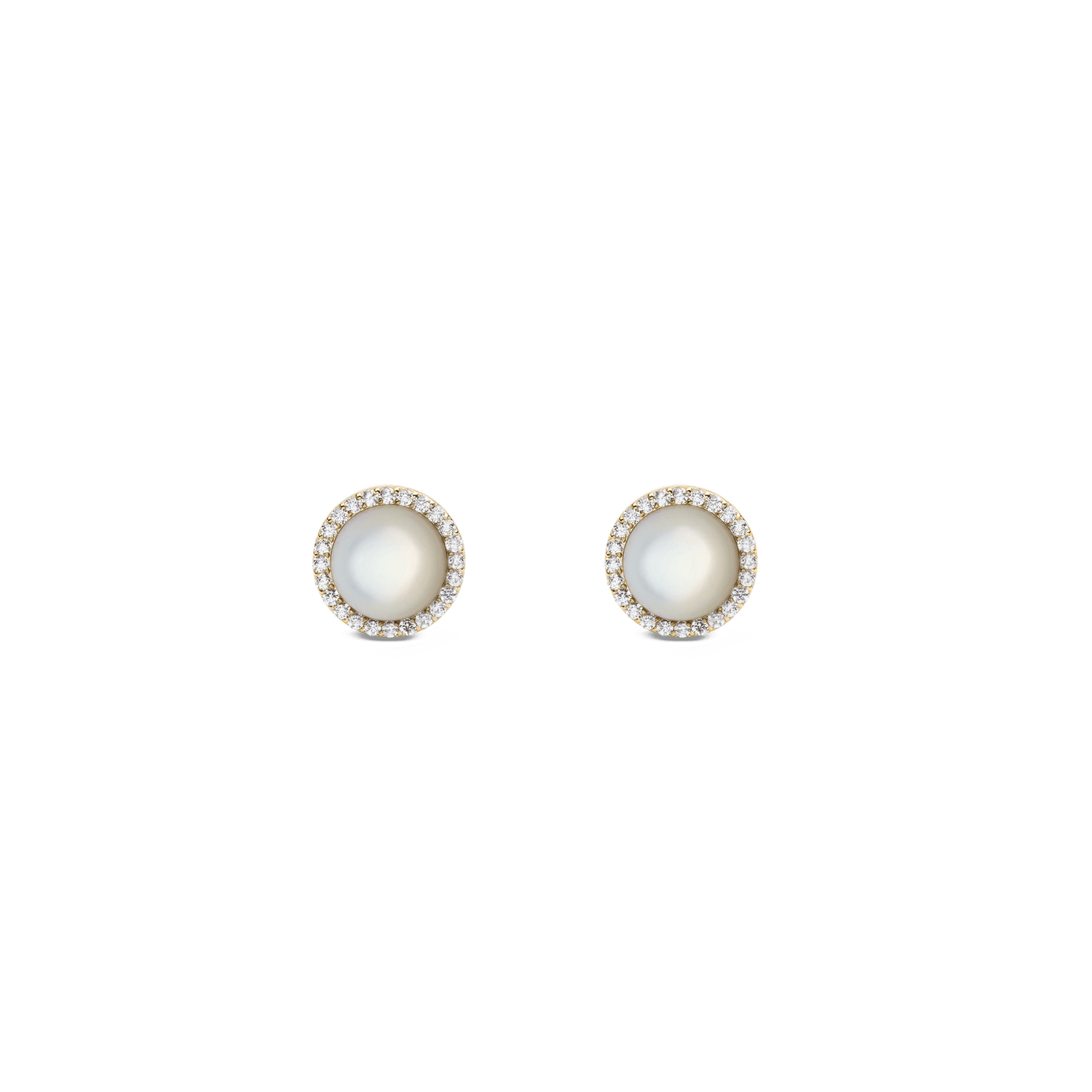 Audrey Earrings Mother of Pearl Gold