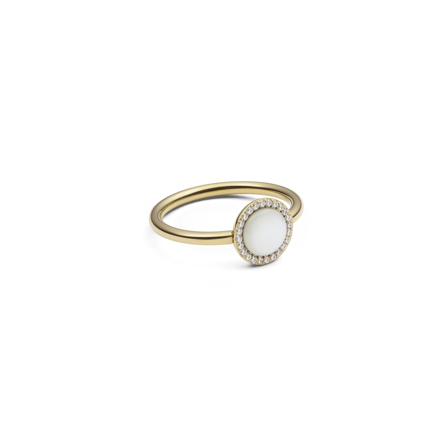 Audrey Ring Mother of Pearl Gold