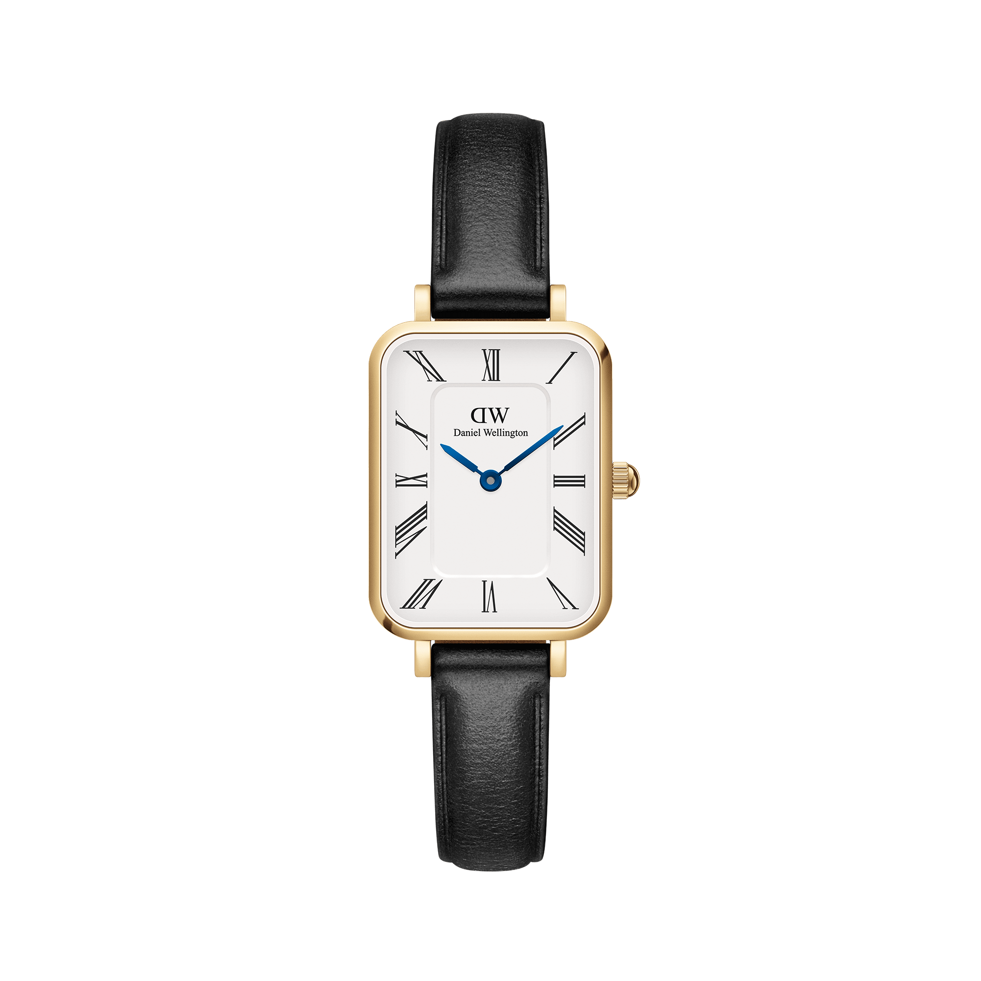 Sheffield Mechanical Pendant Watch, Gold Tone, Square, Black hot Face, Roman Numerals, Textured Border, Swiss Movement, Works