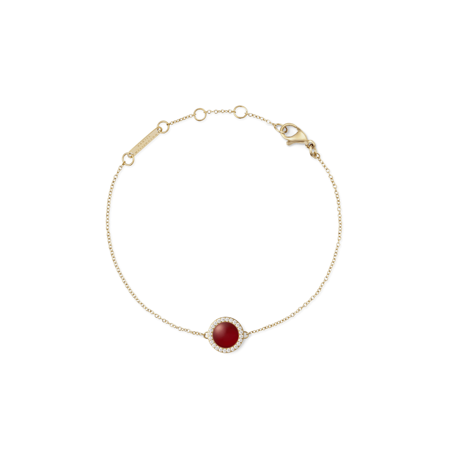 Audrey Bracelet Red Agathe Gold