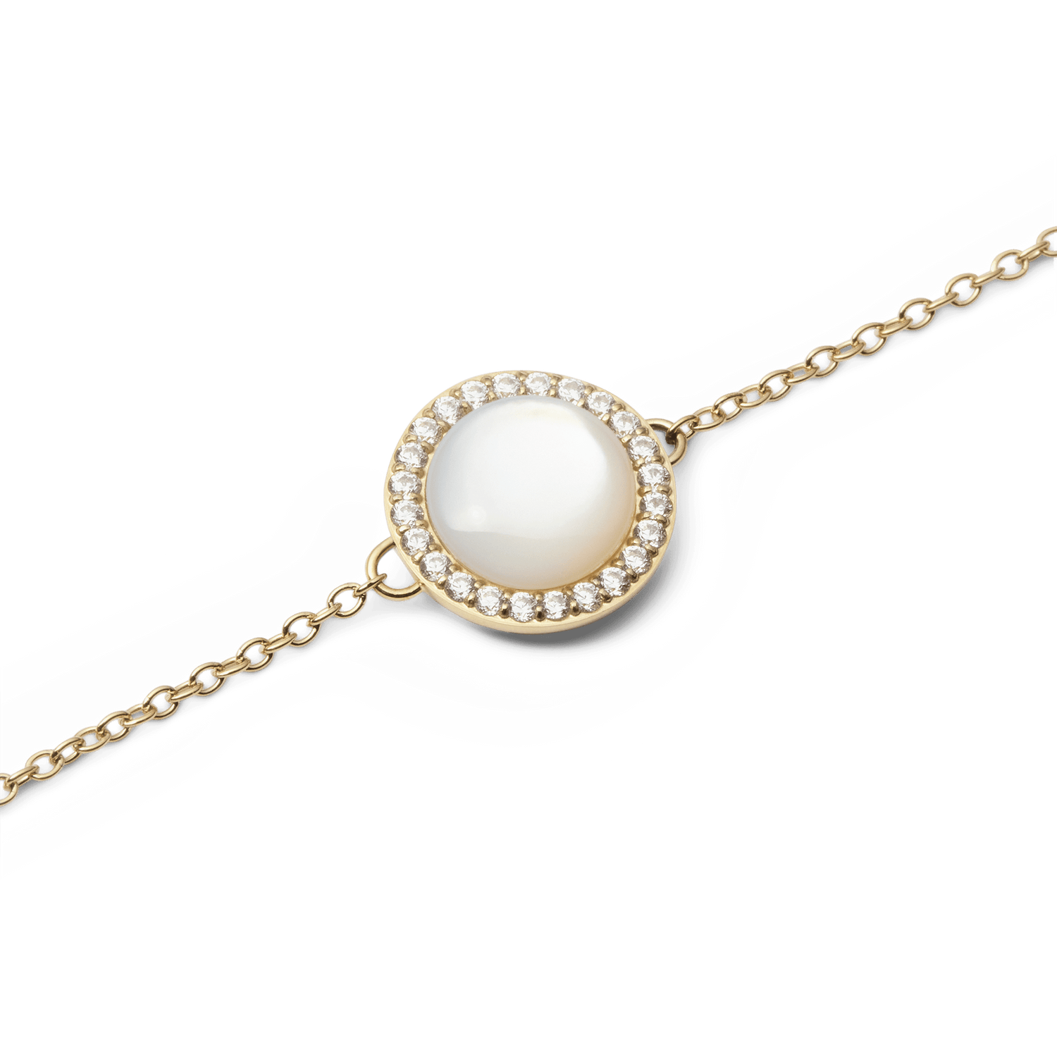 Audrey Bracelet Mother of Pearl Gold