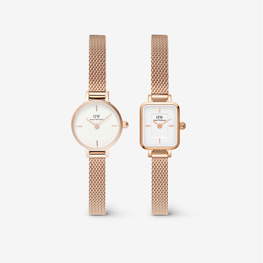 Quadro mini-blush square dial watch for women | DW