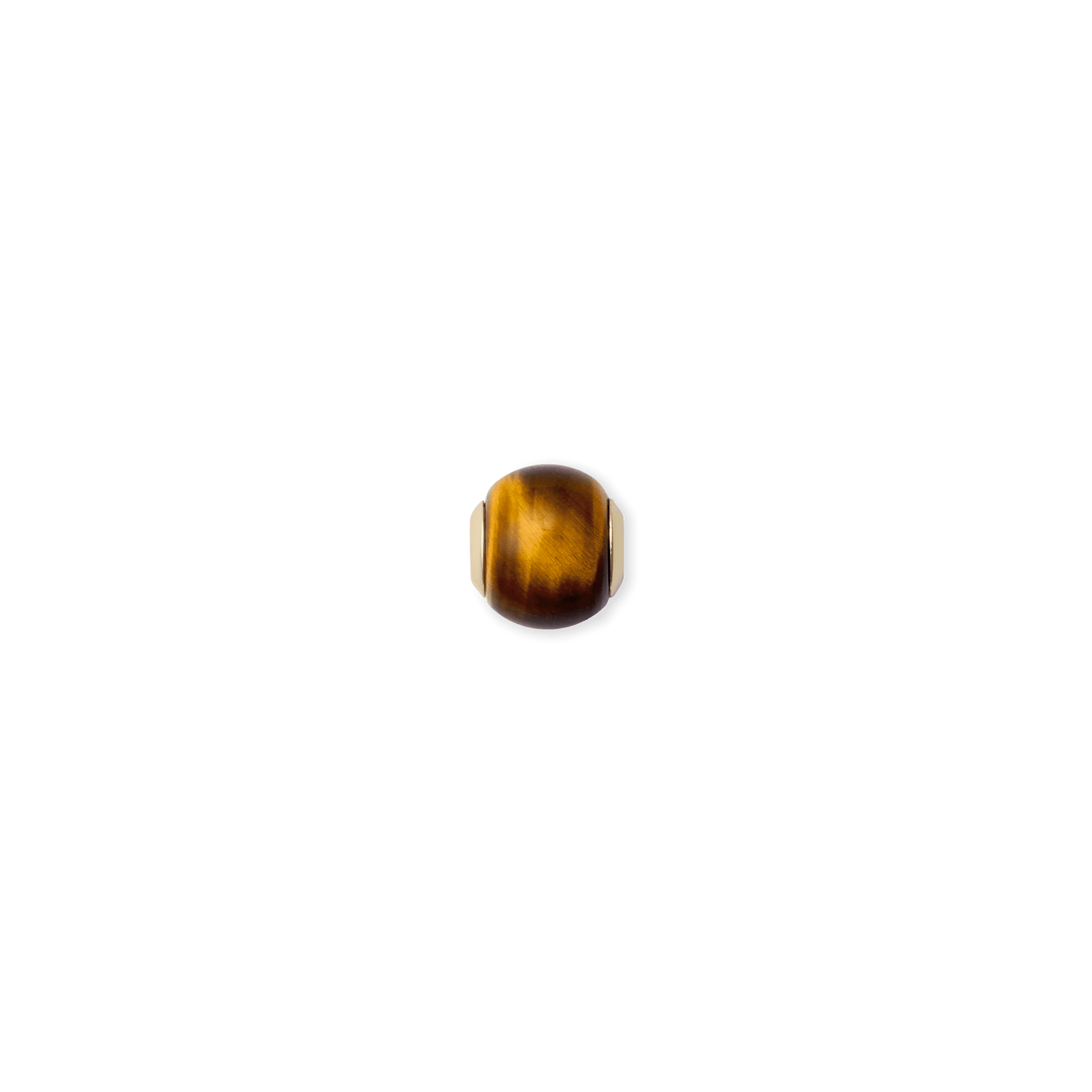 Tiger eye Orb Gold charm