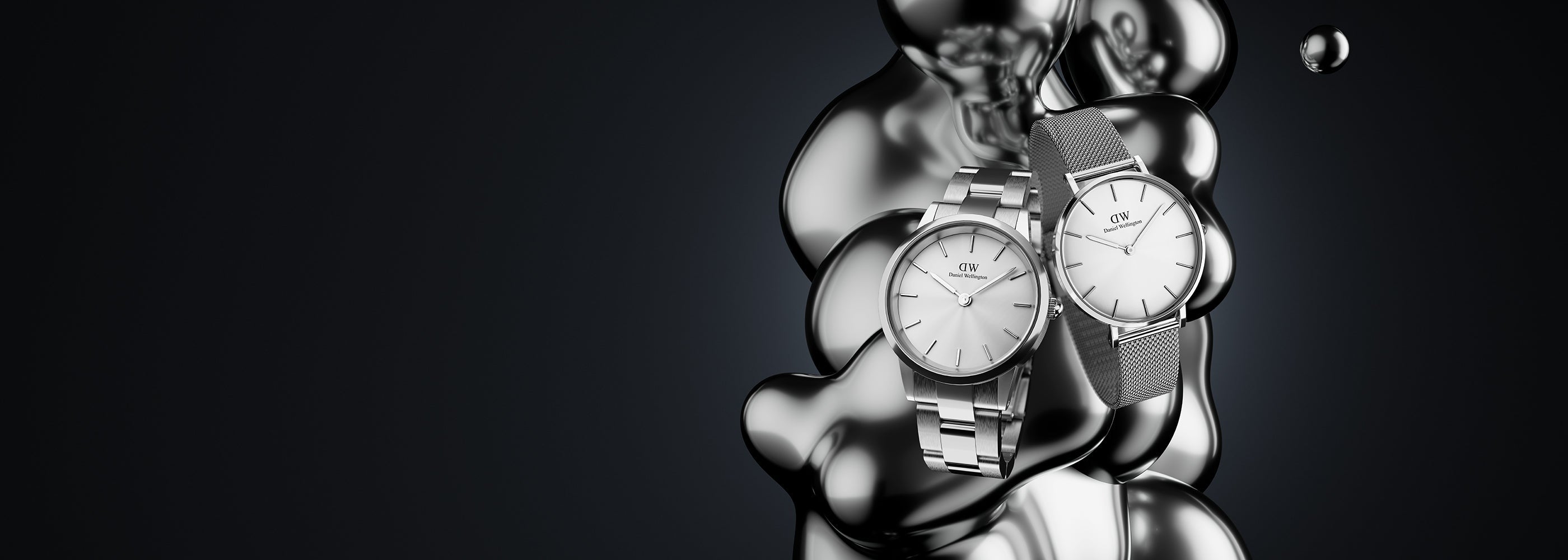 Silver wrist outlet watches