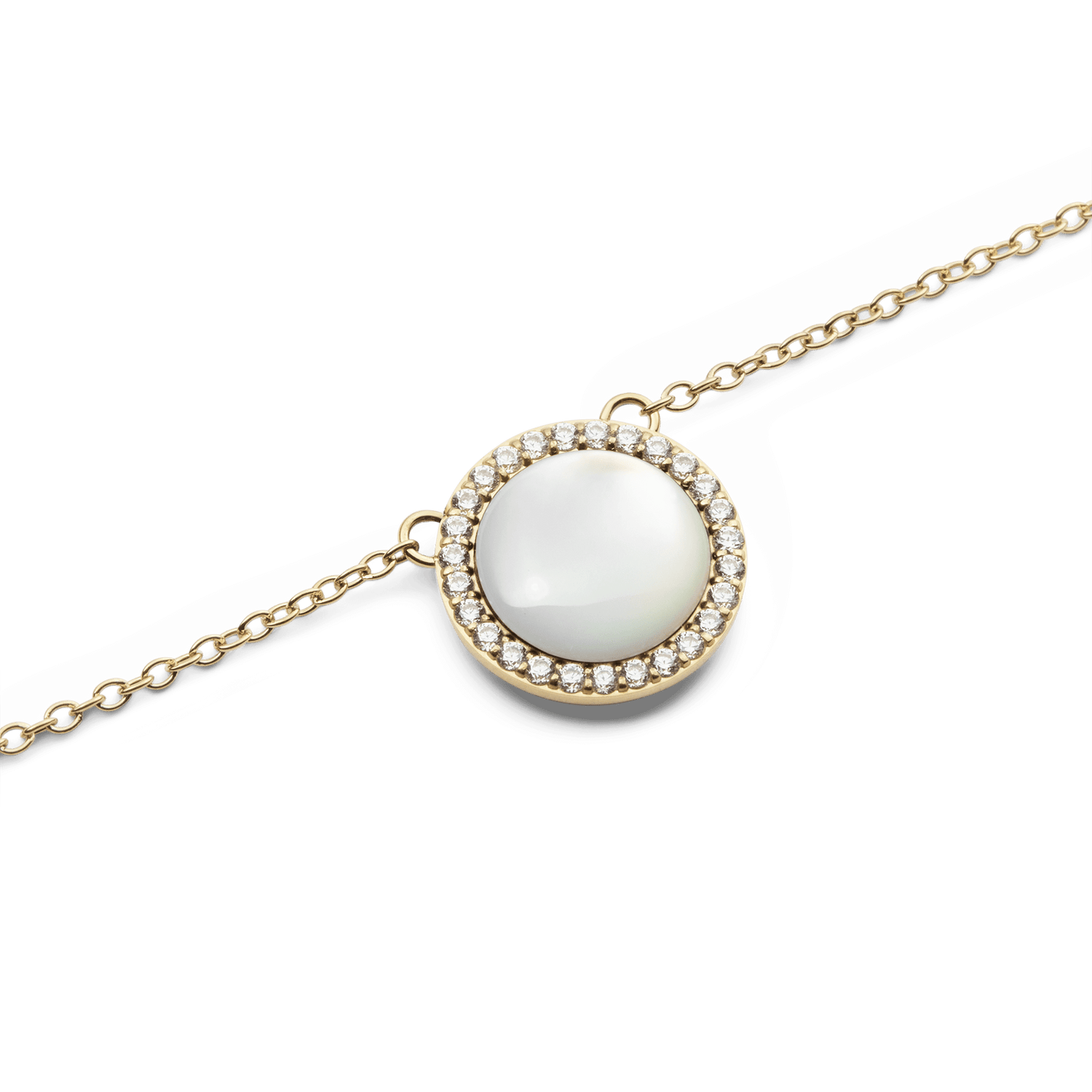 Audrey Necklace Mother of Pearl Gold