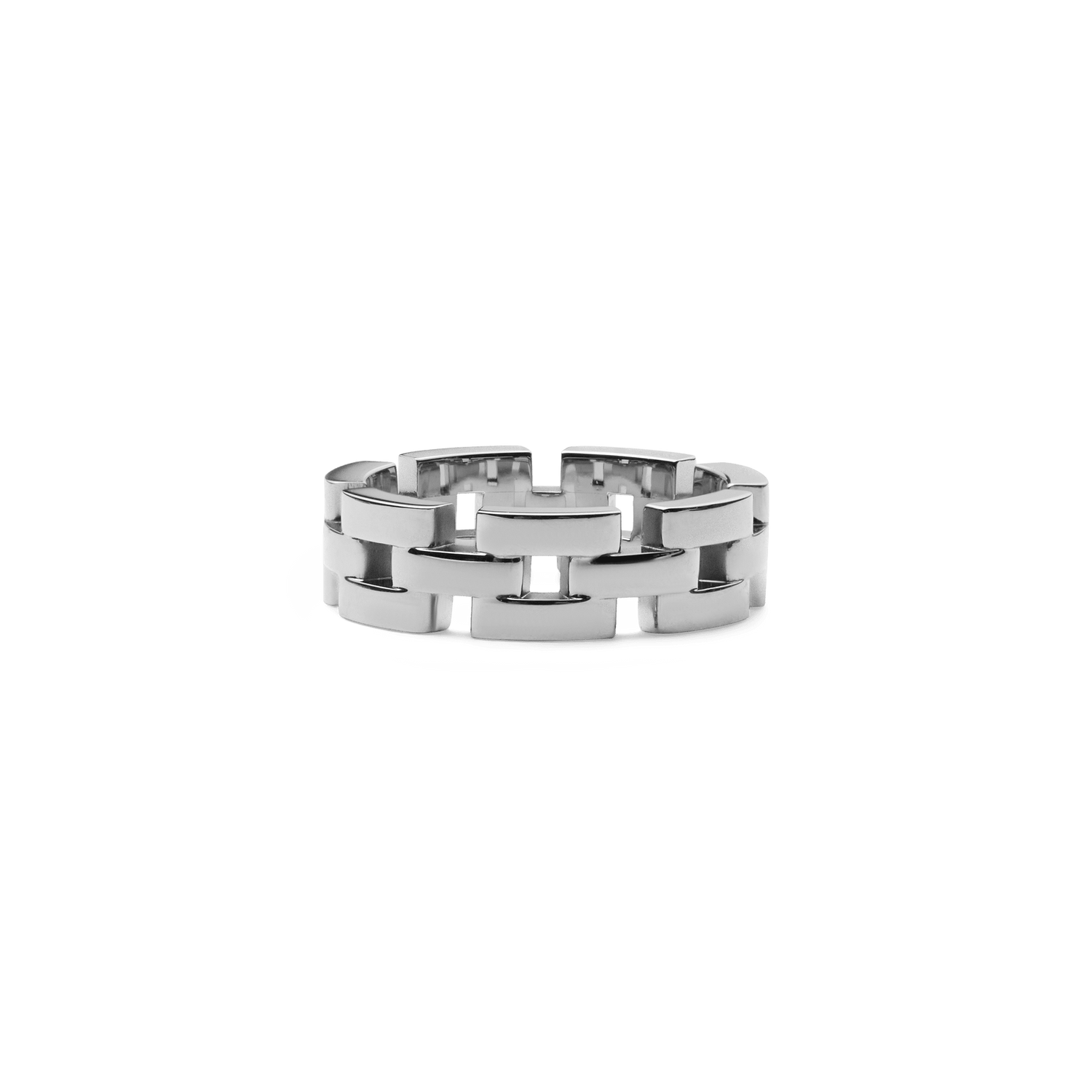 3-Link Ring Silver