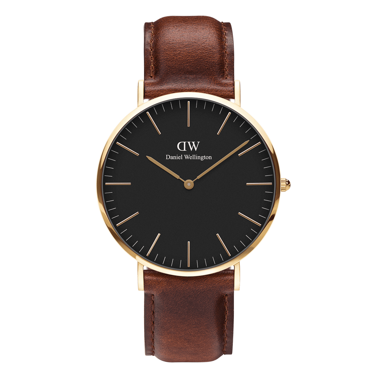 Classic ST Mawes-經典金色腕錶皮革錶帶|DW