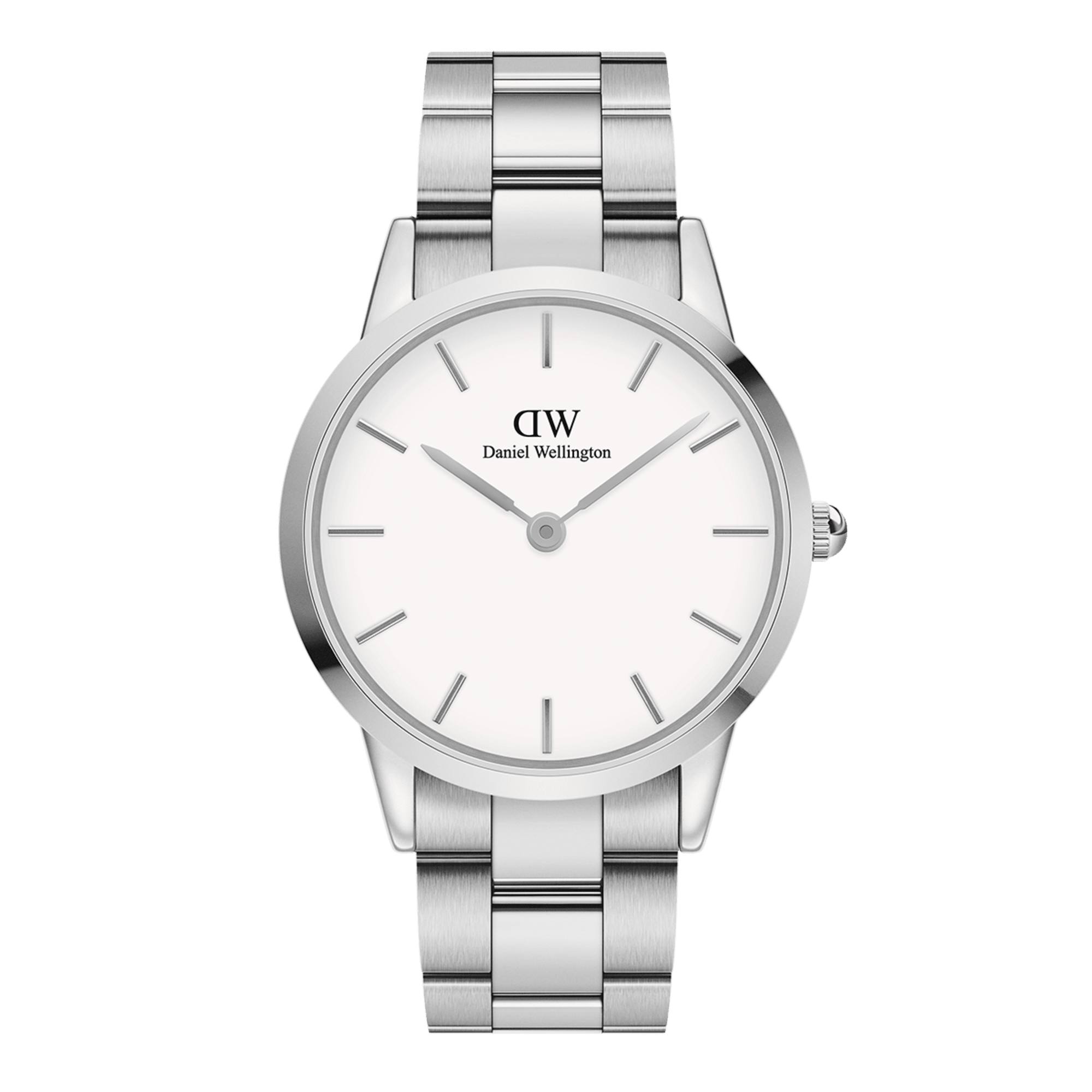 Iconic Link Silver watch with White dial 36mm DW