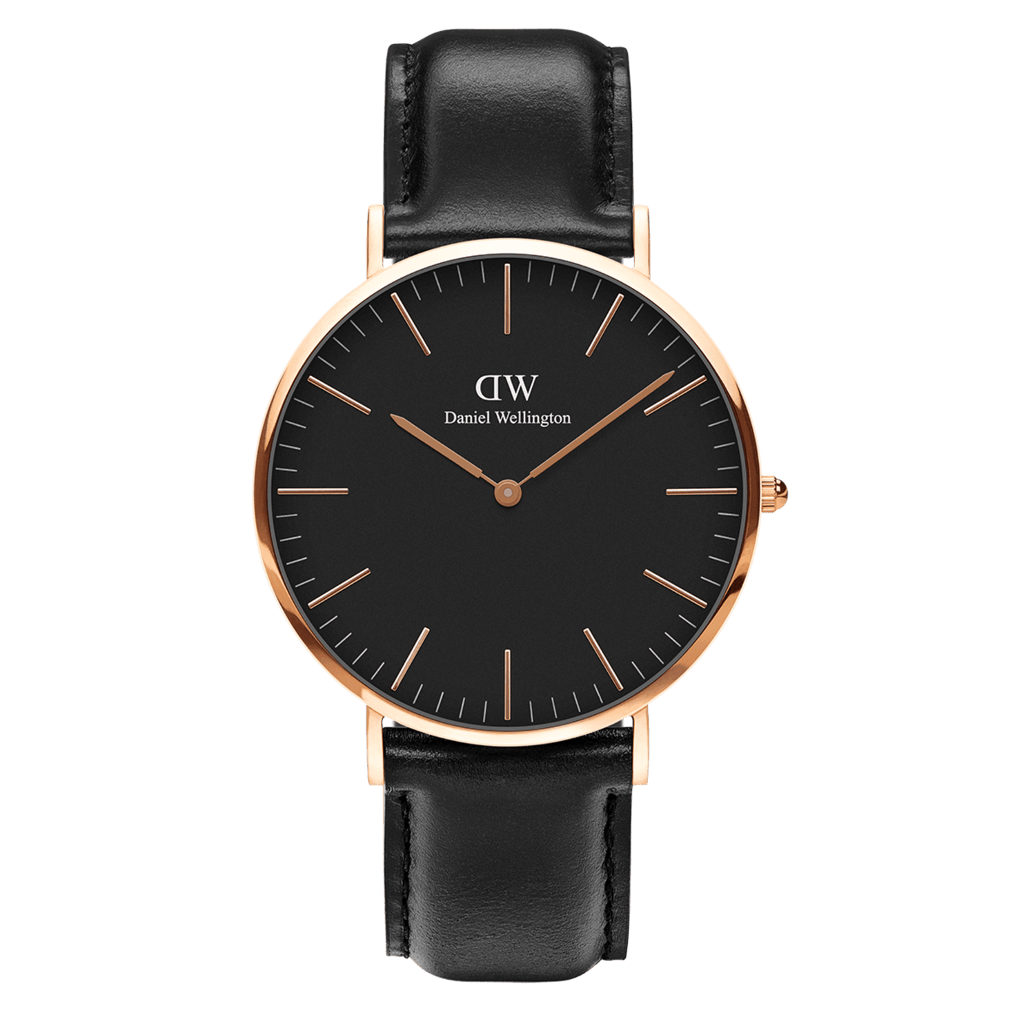 Sheffield Black men's watch with leather strap |
