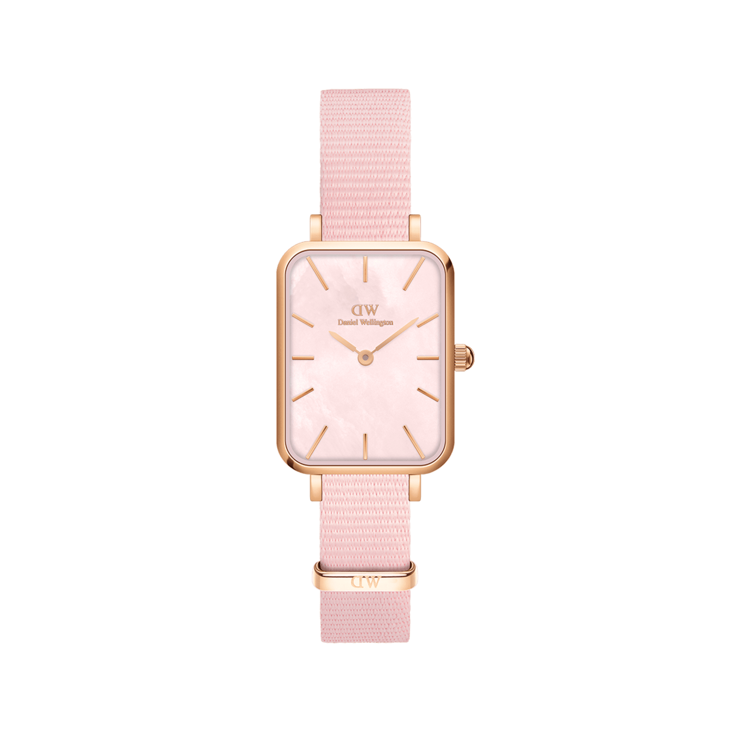 Quadro Coral - Rectangular Women's Watch Pink | DW